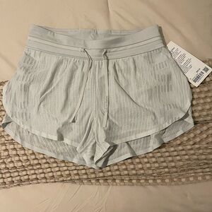 lululemon athletica Pale Gray Women's Double-Layer Athletic Shorts